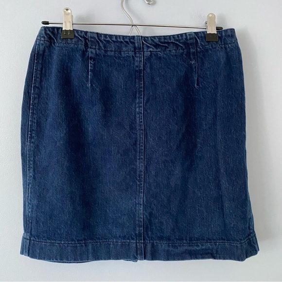 Naf Naf Denim Button Front Mini Skirt, Size 38, Y2K Style Denim Skirt - Picture 4 of 9